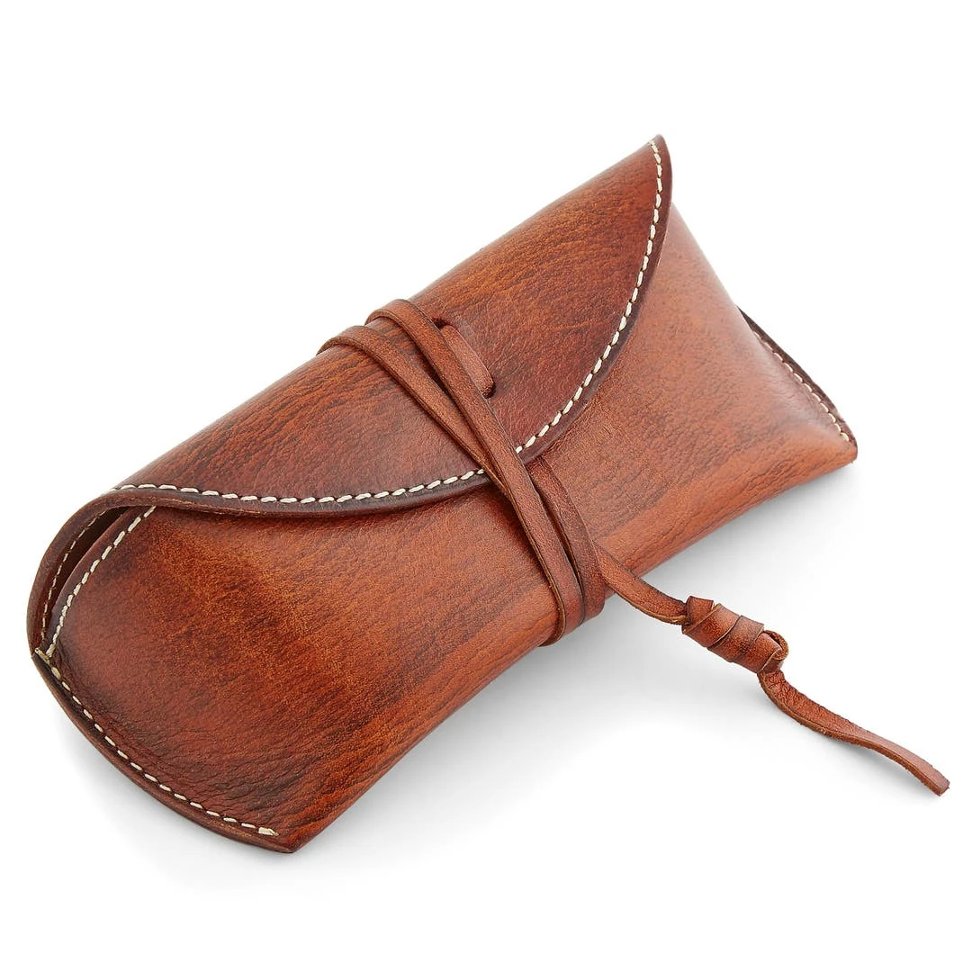 Salt & Hide Etui à Lunettes En Cuir Marron Cowboy 8 Salt & Hide Etui à Lunettes En Cuir Marron Cowboy – Image 6