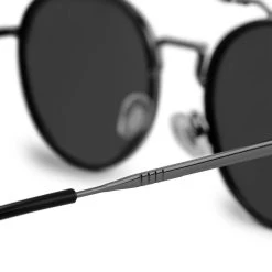 Lucleon Occasus | Lunettes De Soleil Noires à Verres Ronds Polarisés Et Double Pont -Arkai Atlas Shop 23 4 sull