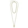 Trendhim Set De 2 Colliers Assortis : Chaîne Figaro Et Pendentif à Croix Dorée 1 Trendhim Set De 2 Colliers Assortis : Chaîne Figaro Et Pendentif à Croix Dorée -Arkai Atlas Shop 23925.pack 1