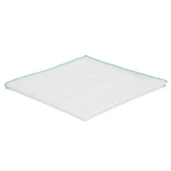 Trendhim Pochette De Costume Blanche à Bords Bleu Ciel