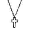 Lucleon Collier à Pendentif Croix Noire En Acier -Arkai Atlas Shop 25 139154b642557a01be31bf0d2cf8aacb9