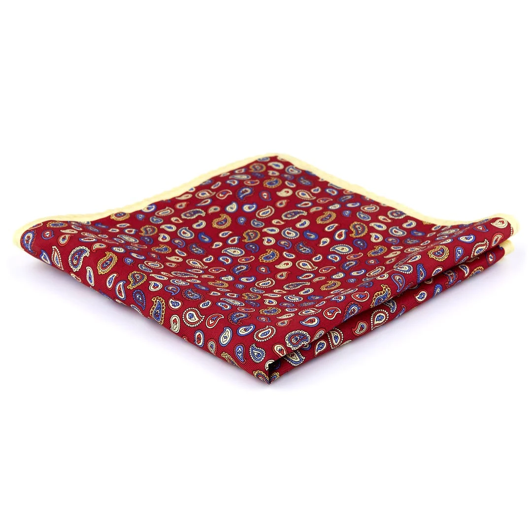 Tailor Toki Pochette De Costume En Soie Rouge Fantaisie 3 Tailor Toki Pochette De Costume En Soie Rouge Fantaisie