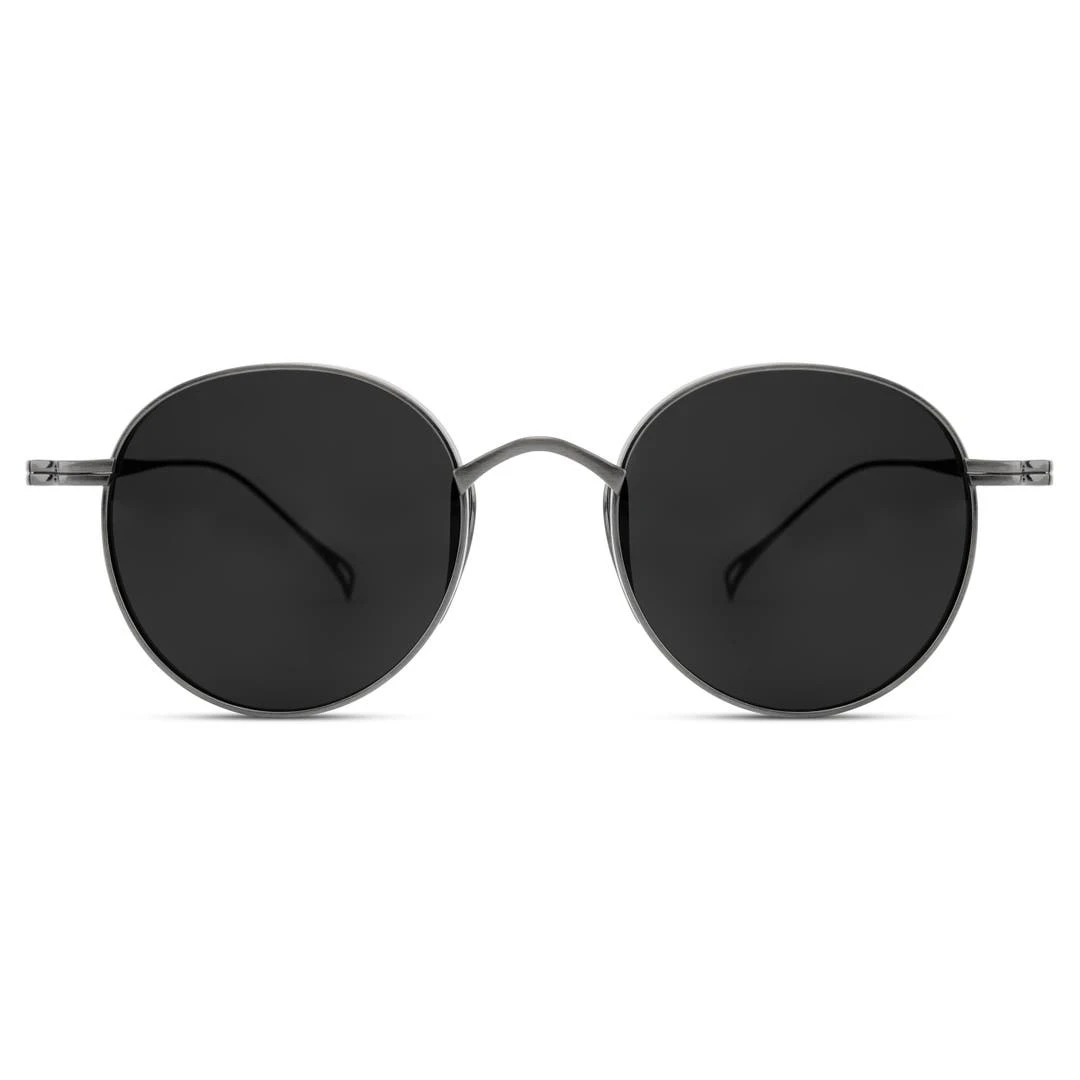 Arkai Occasus | Lunettes De Soleil En Titane Gris Anthracite à Verres Ronds Polarisés 3 Arkai Occasus | Lunettes De Soleil En Titane Gris Anthracite à Verres Ronds Polarisés