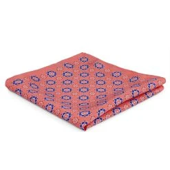 Tailor Toki Pochette De Costume Couleur Corail à Motif Floral