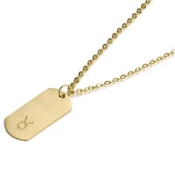 Lucleon Collier Zodiaque En Acier Doré - Le Taureau -Arkai Atlas Shop 3 2.a08e542d43b93400a7429dcdf6be0c57