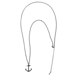 Lucleon Collier Noir En Acier à Pendentif Ancre Marine -Arkai Atlas Shop 3 3 131