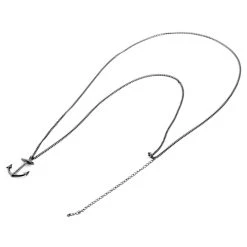 Lucleon Collier Noir En Acier à Pendentif Ancre Marine -Arkai Atlas Shop 3 4 69