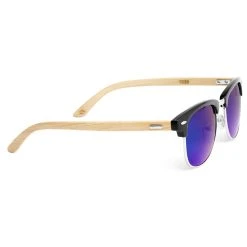 Paul Riley Lunettes De Soleil Bois Et Verres Bleu -Arkai Atlas Shop 35 3 9