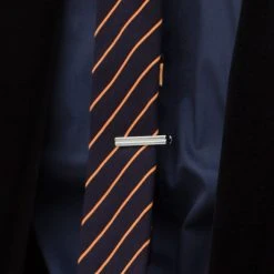 Warren Asher Pince à Cravate Courte Et élégante Argentée -Arkai Atlas Shop 3782 tieclip