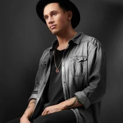 Arkai Collier Orisun Asher à Pierre Obsidienne Acajou -Arkai Atlas Shop 4 1 24633