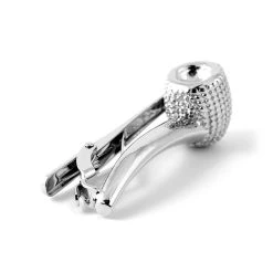 Warren Asher Pince à Cravate Argentée ''Pipe'' -Arkai Atlas Shop 4 2 96