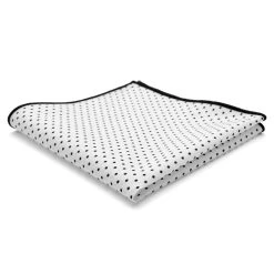 Tailor Toki Mouchoir De Poche En Coton Noir Et Blanc à Pois