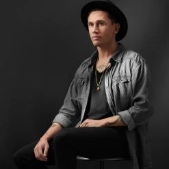 Arkai Collier Orisun Andrew à Pierre Obsidienne Acajou -Arkai Atlas Shop 5 1 24639