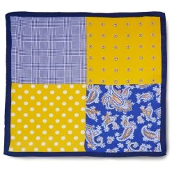 Tailor Toki Pochette De Costume Jaune Et Bleu à Plusieurs Motifs 7 Tailor Toki Pochette De Costume Jaune Et Bleu à Plusieurs Motifs -Arkai Atlas Shop 57 3 3