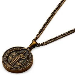 Lucleon Sanctus | Collier Doré Vintage Avec Médaille De Saint-Benoît -Arkai Atlas Shop 6 2 3df6b133f15485240cccca56afd8ed23