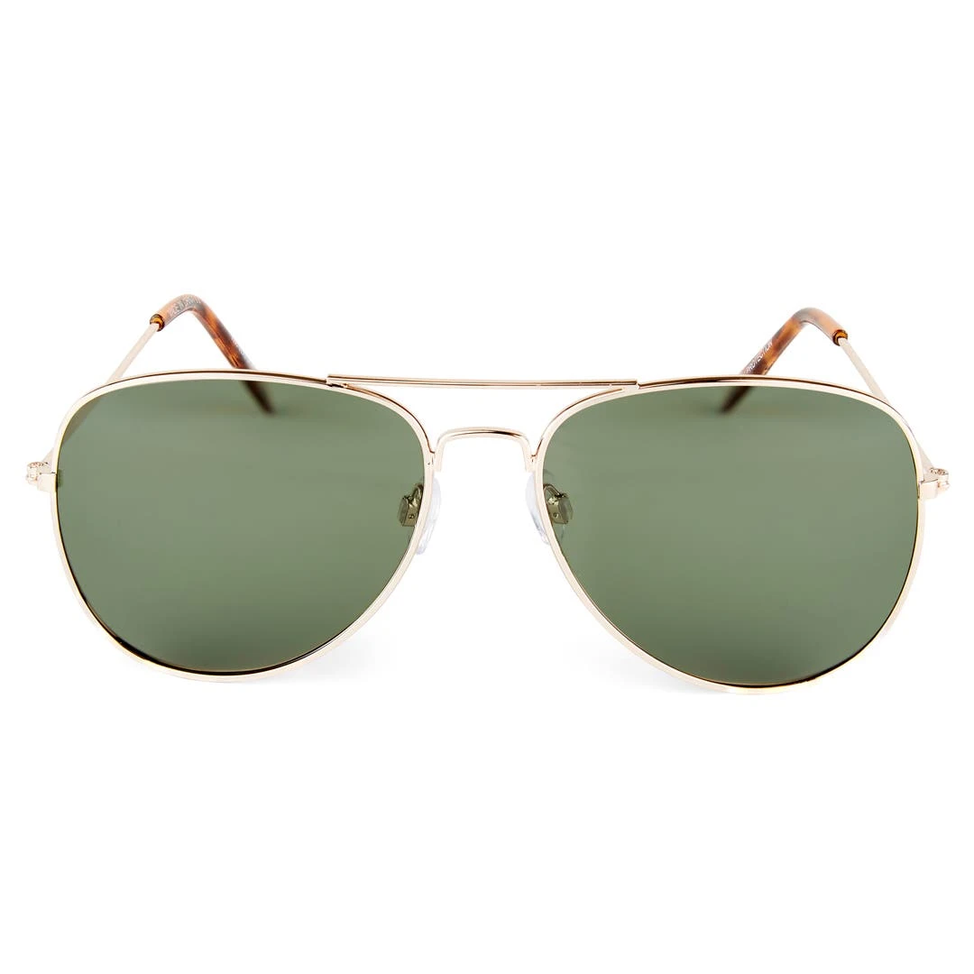 Waykins Lunettes De Soleil Warren Aviator à Monture Dorée 4 Waykins Lunettes De Soleil Warren Aviator à Monture Dorée – Image 2