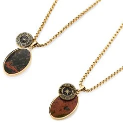 Arkai Collier Orisun Atlas à Pierre Obsidienne Acajou -Arkai Atlas Shop 6 3.0a2924b3397c7e54fb8873aa734742f8