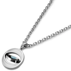Waykins Evil Eye | Chaîne Argentée Avec Pendentif Rotatif -Arkai Atlas Shop 6 3neye