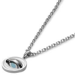 Waykins Evil Eye | Chaîne Argentée Avec Pendentif Rotatif -Arkai Atlas Shop 6 4neye