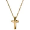 Lucleon Collier à Croix Incurvée - Couleur Or