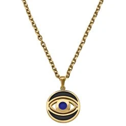 Waykins Evil Eye | Chaîne Dorée Avec Pendentif Rotatif