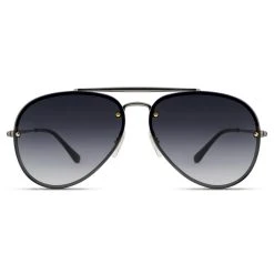 Lucleon Occasus | Lunettes De Soleil Aviator Gris Anthracite à Verres Dégradés