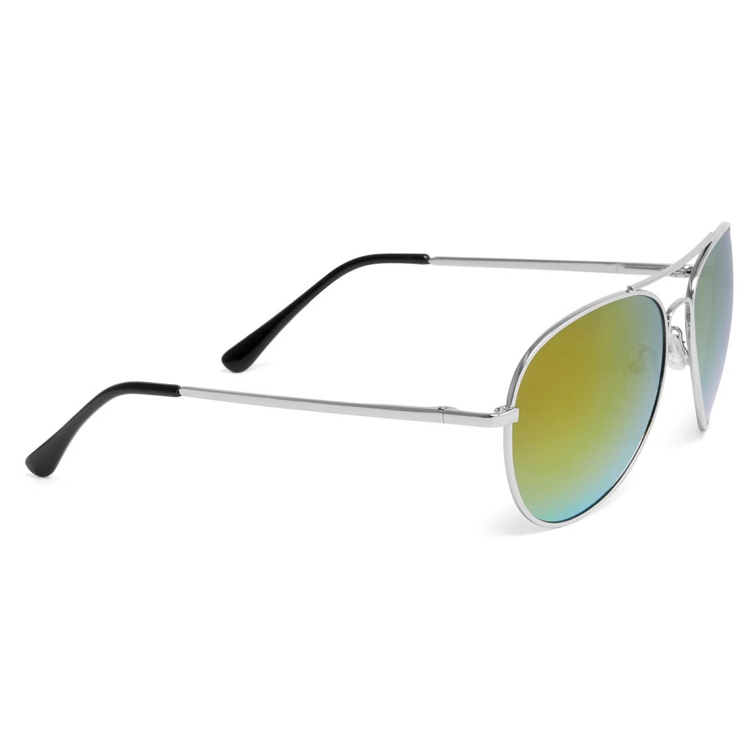 Paul Riley Lunettes De Soleil Aviateur Argentées Et Rouges 5 Paul Riley Lunettes De Soleil Aviateur Argentées Et Rouges – Image 3