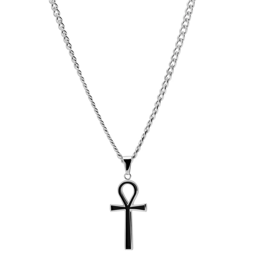 Lucleon Collier Argenté Avec Pendentif Ankh 7 Lucleon Collier Argenté Avec Pendentif Ankh – Image 5