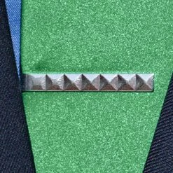 Warren Asher Pince à Cravate Argentée Détaillée -Arkai Atlas Shop 8324best