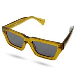 Otsu Occasus | Lunettes De Soleil Carrées Jaune Fluo à Monture épaisse Et Verres Polarisés -Arkai Atlas Shop 9 1 glasot