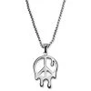 Otsu Fahrenheit | Collier à Pendentif En Métal Argenté Peace & Love -Arkai Atlas Shop 9 1.4ca879533512989bfee40f385f325bdc