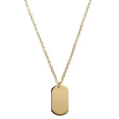 Lucleon Collier En Acier Doré à Plaque Militaire Classique -Arkai Atlas Shop 9 2.e9cfb7ec83febe44918444b4d0334cc0