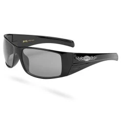 Evershade Lunettes De Soleil Rectangulaires Noire Brillant