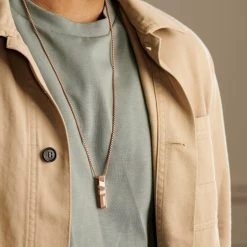 Arkai Collier Rico à Pendentif Couleur Or Rose -Arkai Atlas Shop ak rico collection model5767 r