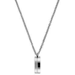 Lucleon Élégant Collier En Acier Argenté -Arkai Atlas Shop bgfvgkjy