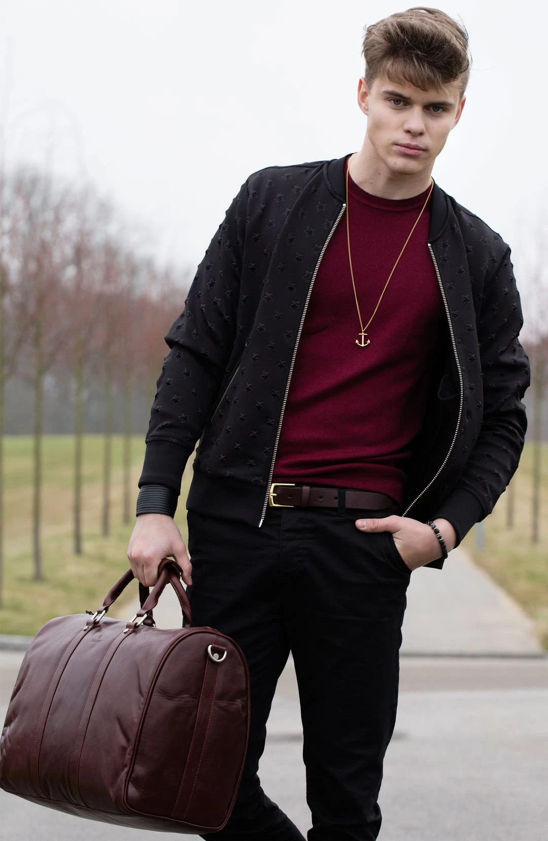 Lucleon Collier Doré à Pendentif Ancre Marine 8 Lucleon Collier Doré à Pendentif Ancre Marine – Image 6