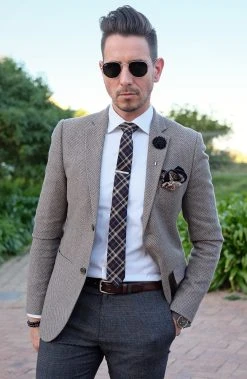 Warren Asher Pince à Cravate Courte à Carreaux -Arkai Atlas Shop billed 1 57