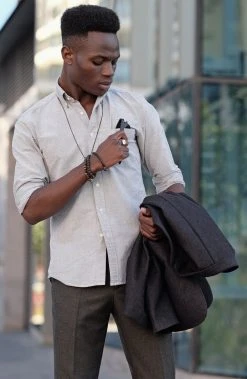 Lucleon Collier En Acier Noir "La Coupure" -Arkai Atlas Shop black necklace2