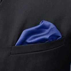 Trendhim Pochette De Costume Classique Bleue -Arkai Atlas Shop blue simple pocket square 1