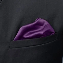 Trendhim Pochette De Costume Classique Violet Foncé -Arkai Atlas Shop dark purple simple pocket square 1