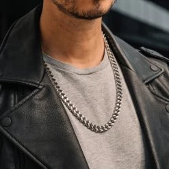 Fort Tempus Chaîne Cubaine En Acier Et Fermoir Unique -Arkai Atlas Shop dsc5218 sq