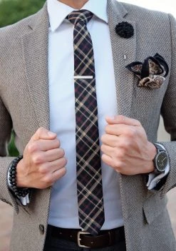 Warren Asher Pince à Cravate Courte à Carreaux -Arkai Atlas Shop dscf7785 2