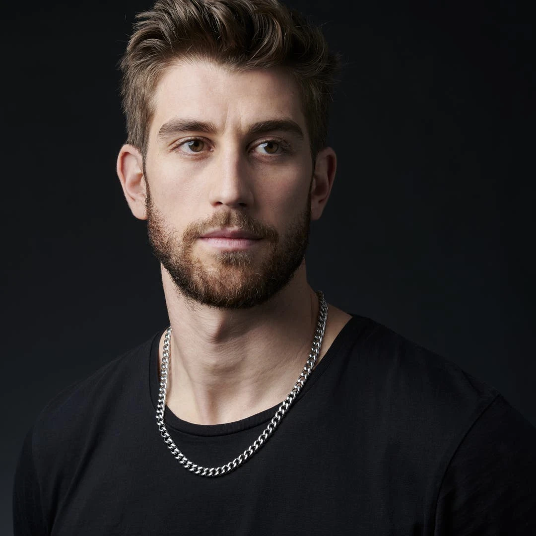 Lucleon Chaîne Argentée à Mailles 8 Mm 6 Lucleon Chaîne Argentée à Mailles 8 Mm – Image 4