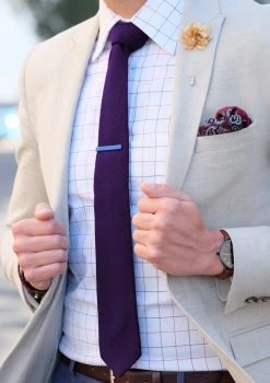 Warren Asher Pince à Cravate Courte Carré Bleue -Arkai Atlas Shop kort bl firkantet slipsen l 2