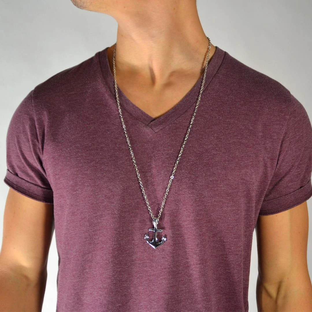 Fort Tempus Pendentif Tête De Mort Et Ancre 5 Fort Tempus Pendentif Tête De Mort Et Ancre – Image 3