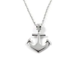 Fort Tempus Pendentif Tête De Mort Et Ancre