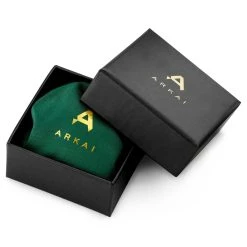 Arkai Set De 2 Colliers Superposés : Chaîne Dorée Rico Et Collier à Pendentif Jade Taïwanais Orisun -Arkai Atlas Shop kutijica2 11