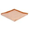 Tailor Toki Pochette De Costume En Vichy Orange Et Blanc -Arkai Atlas Shop orange white gingham pocket square