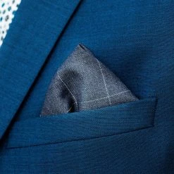 Bohemian Revolt Pochette De Costume Gris Foncé à Carreaux 10 Bohemian Revolt Pochette De Costume Gris Foncé à Carreaux -Arkai Atlas Shop pocket square 1 3