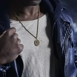 Lucleon Sanctus | Collier Doré Vintage Le Cœur Immaculé De Marie -Arkai Atlas Shop rel coin 1x1 25155 3